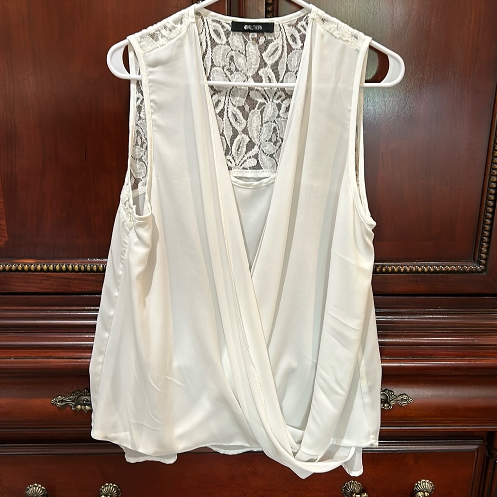 Crossover tunic top